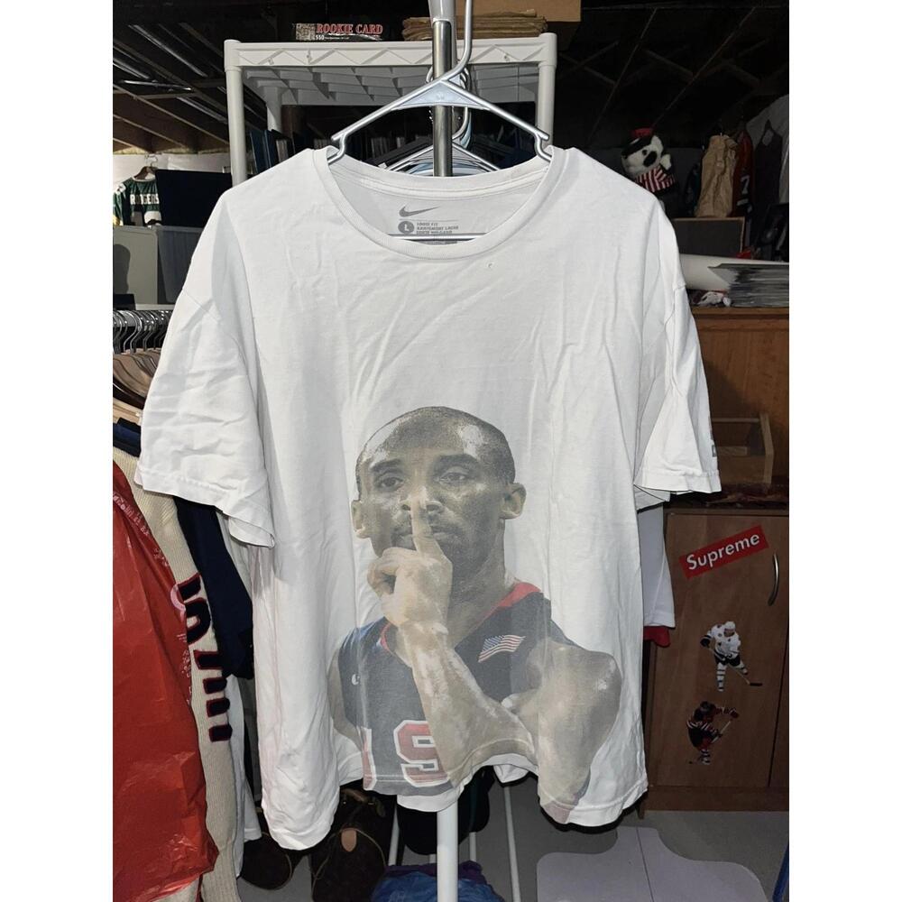 Shh Kobe Bryant Team Usa Basketball Olympics Authentic Shirt Large Redeem